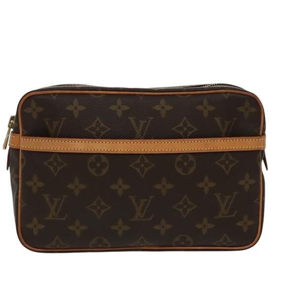 Louis Vuitton Handbags - Louis Vuitton Monogram Compiegne 23 Clutch Bag Brown